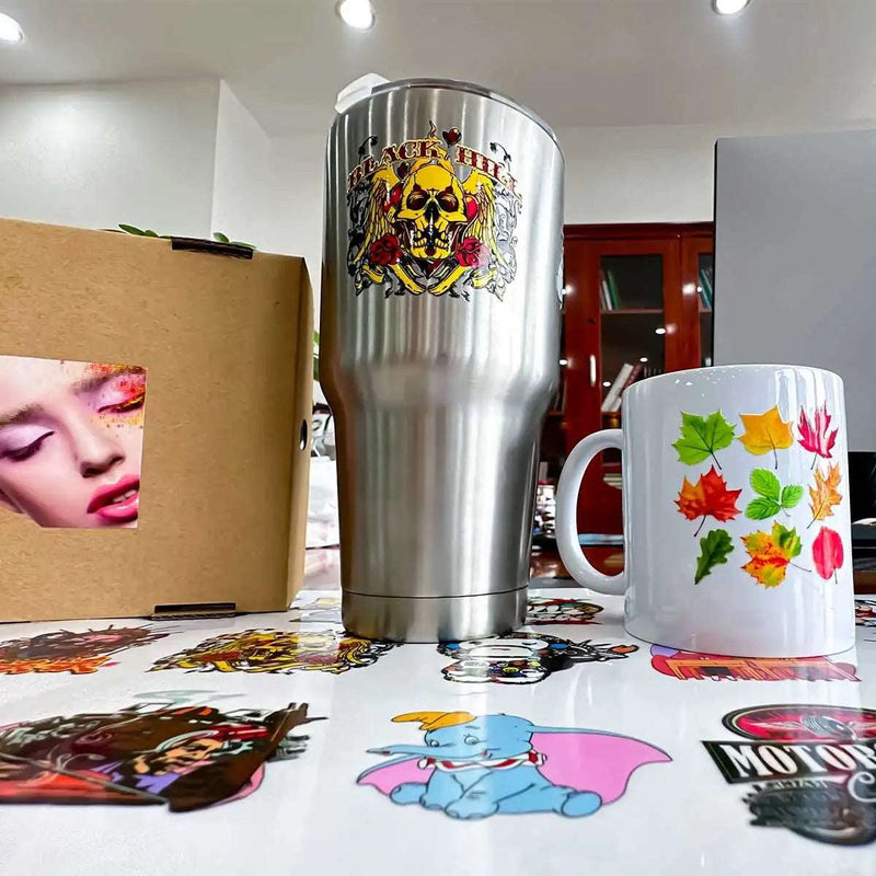 Load image into Gallery viewer, Custom UV DTF Transfers Rolls - Multiple Sizes - Upload Ready to Print Gang Sheet
