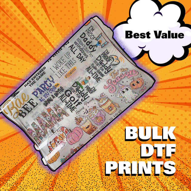 Glitter BULK Sizes- Upload DTF Print-Ready File 100 Meters - 22" x 3937"