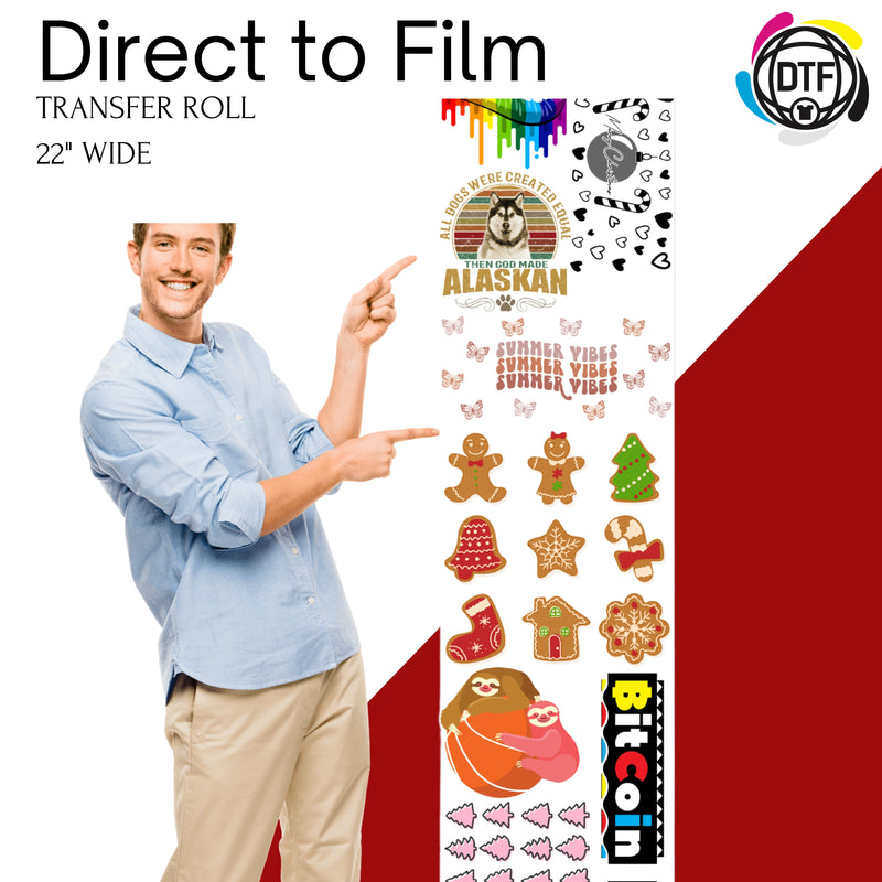 Load image into Gallery viewer, Custom DTF Gang Transfer Rolls - Multiple Sizes - Upload Ready to Print Gang Sheet

