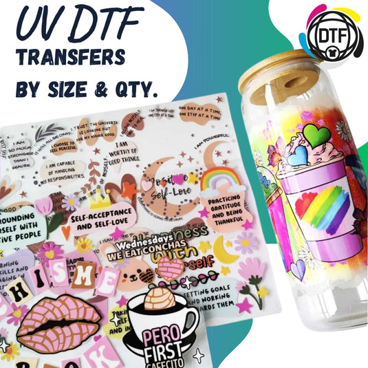 UV DTF Transfers By Size and Quantity