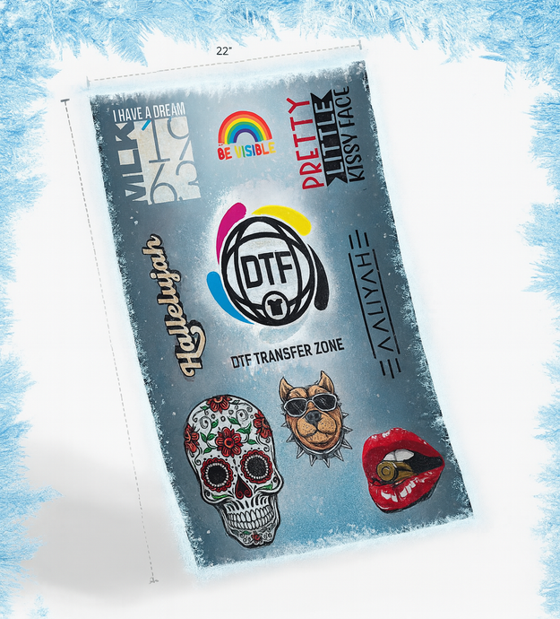 Rollos de transferencia en grupo DTF personalizados: varios tamaños
