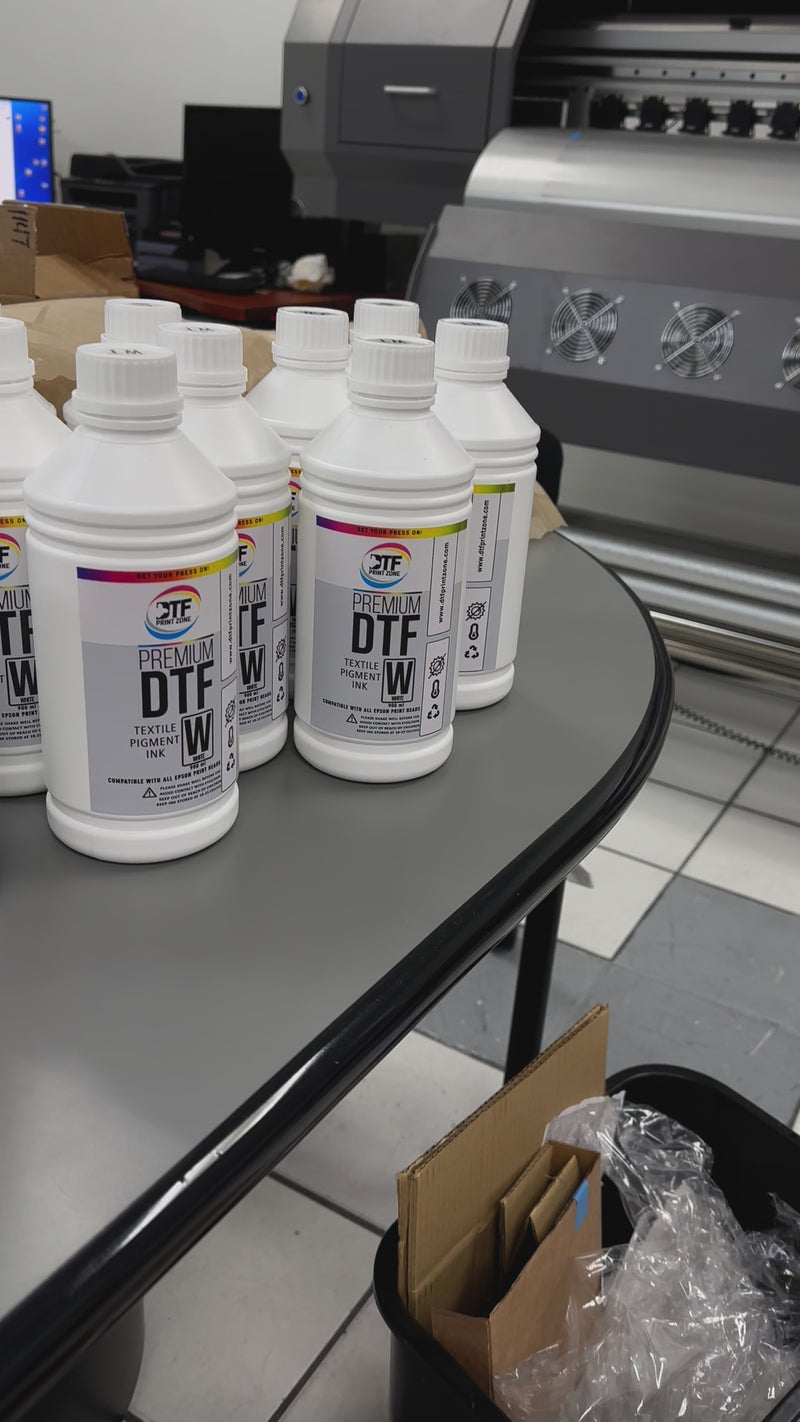Cargar y reproducir video en Gallery Viewer, Premium White DTF Ink - 900 ML
